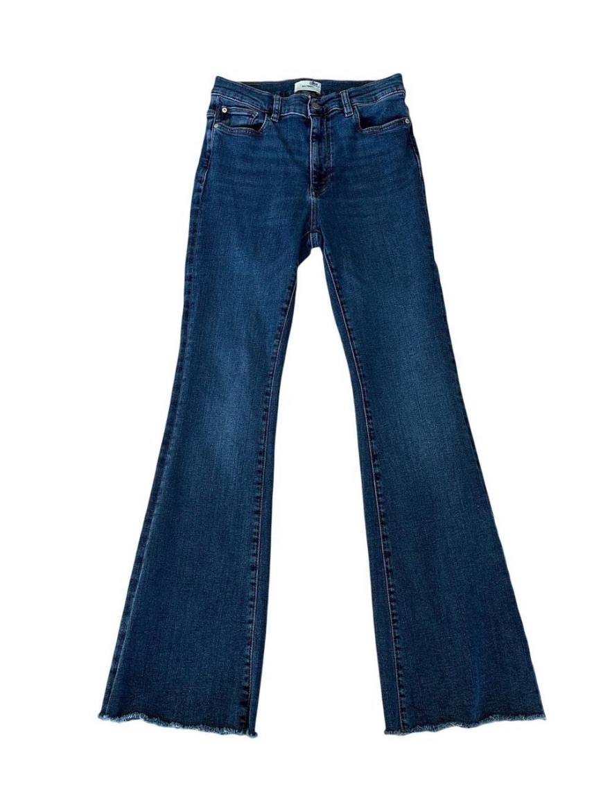 Dl1961 High Waisted Flattering Fray Flare Jeans